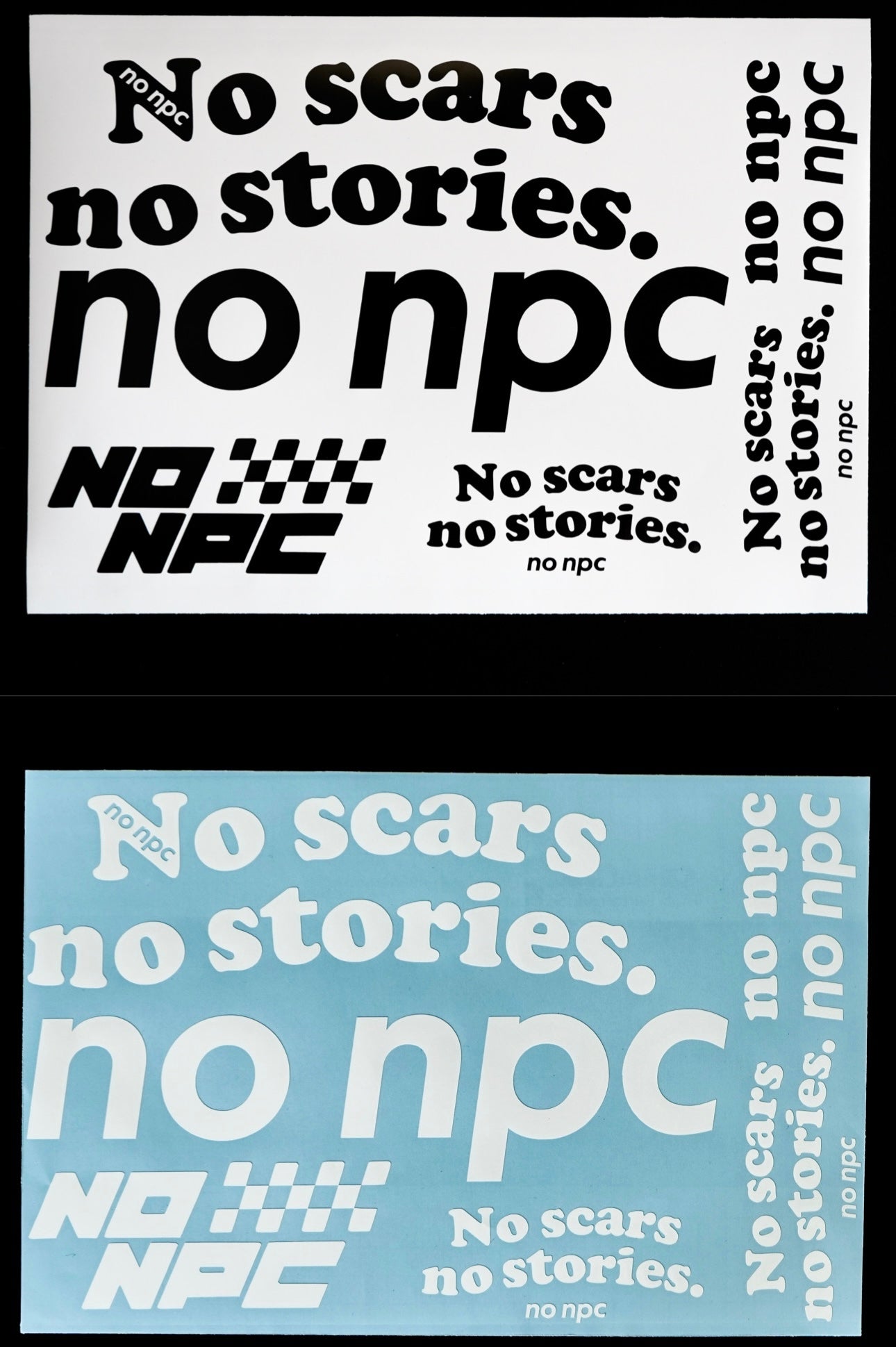 Sticker set black