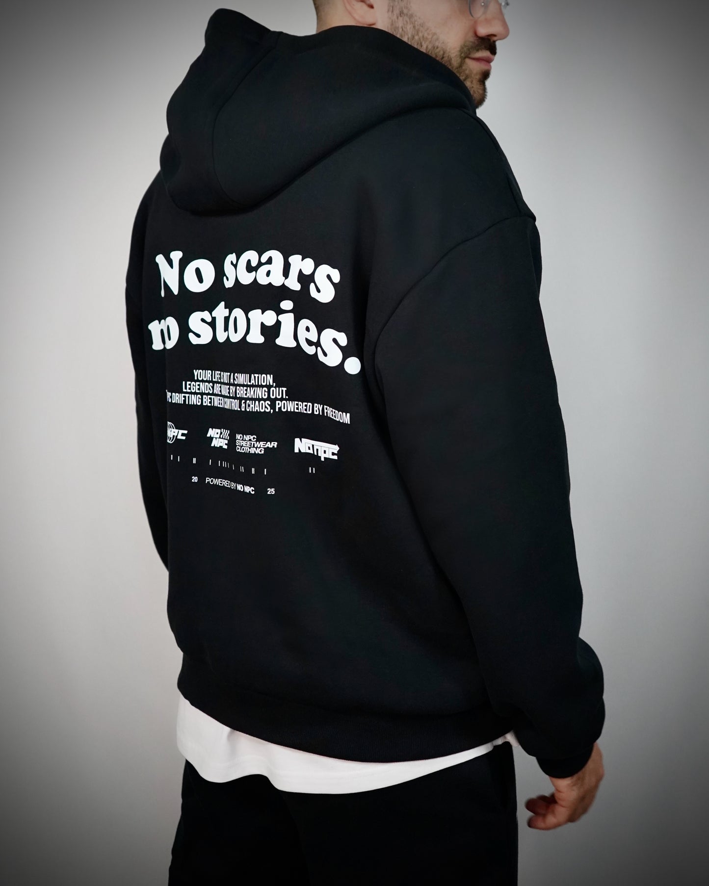 NO SCARS NO STORIES ZIPPER