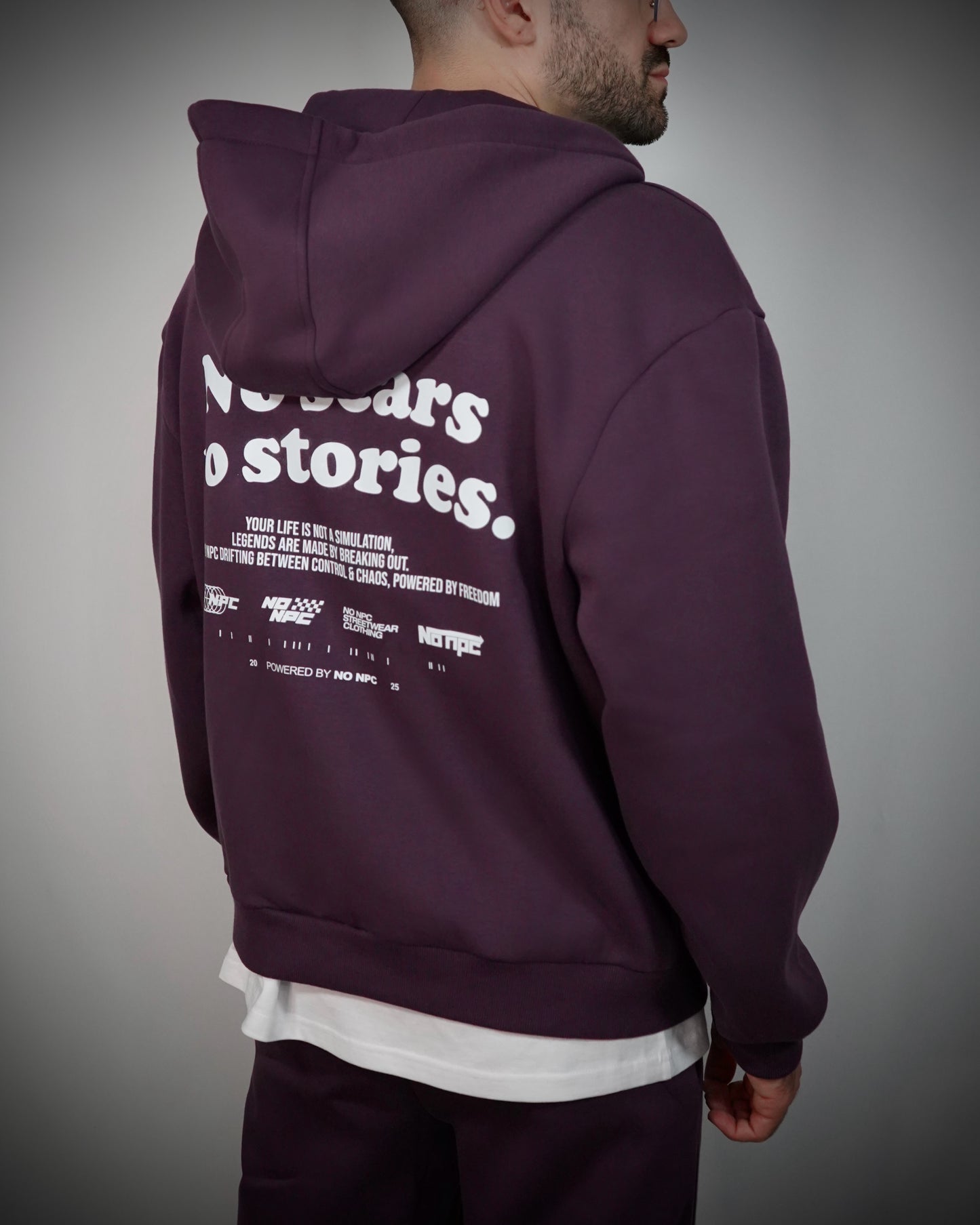 NO SCARS NO STORIES ZIPPER