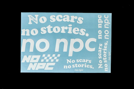 Sticker set white