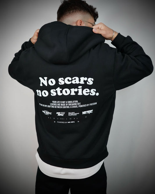 NO SCARS NO STORIES ZIPPER