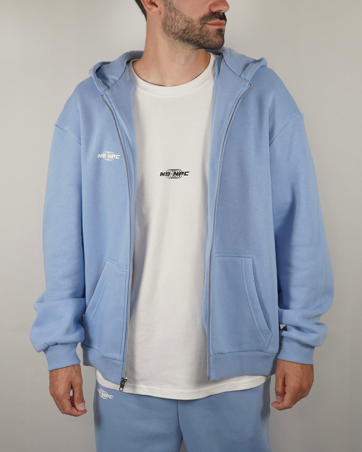 NO SCARS NO STORIES ZIPPER BLUE