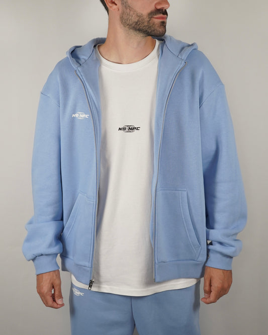 NO SCARS NO STORIES ZIPPER BLUE