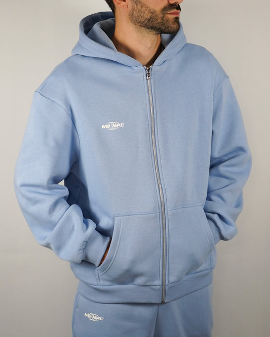 NO SCARS NO STORIES ZIPPER BLUE