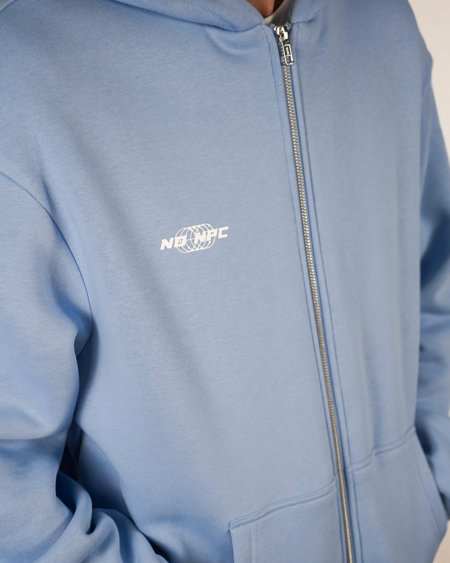 NO SCARS NO STORIES ZIPPER BLUE