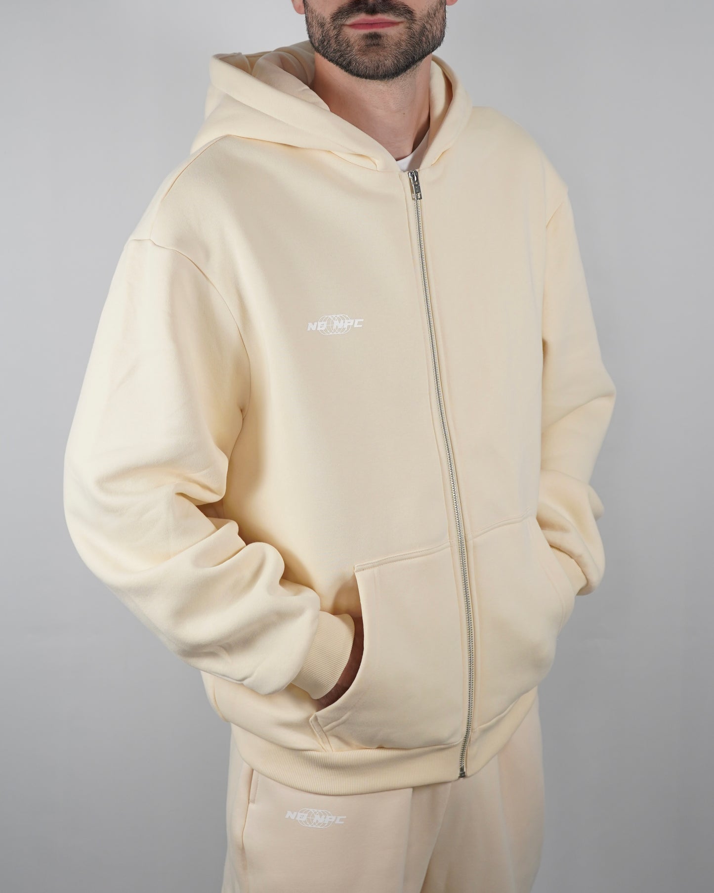 NO SCARS NO STORIES ZIPPER BEIGE