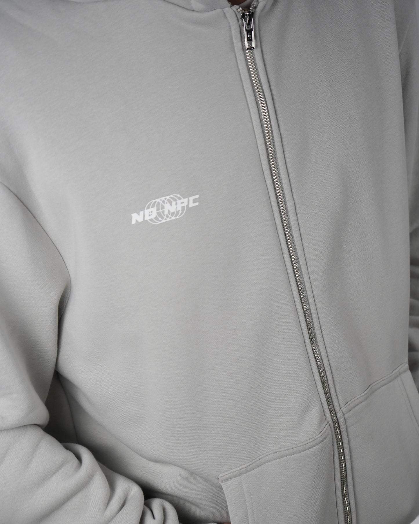 NO SCARS NO STORIES ZIPPER GREY