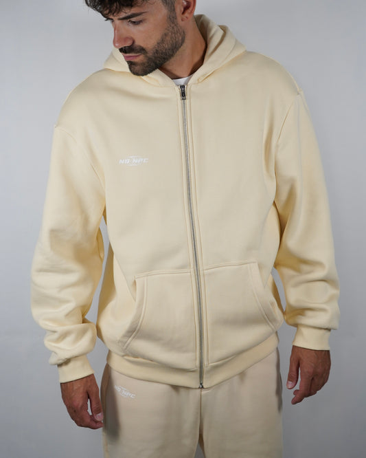 NO SCARS NO STORIES ZIPPER BEIGE