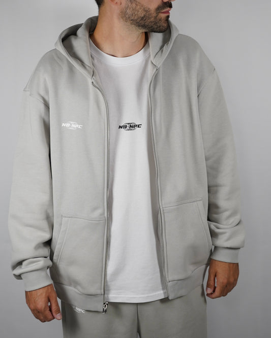 NO SCARS NO STORIES ZIPPER GREY