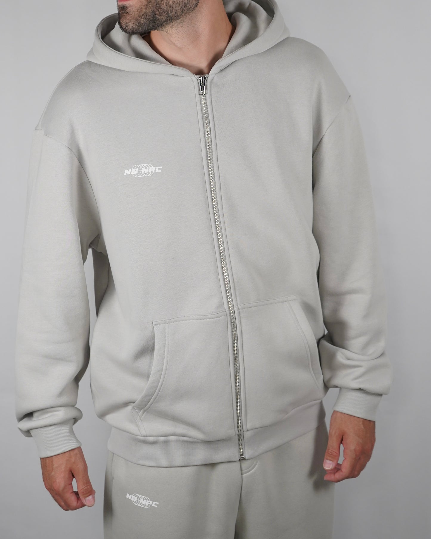 NO SCARS NO STORIES ZIPPER GREY
